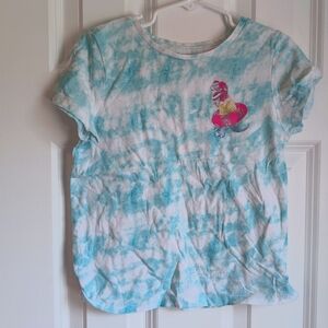 Old Navy Girls Tie Dye Dinosaur T Shirt Size S (5 / 6)